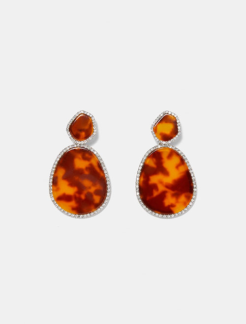 Gold Metal Earrings - Image 2